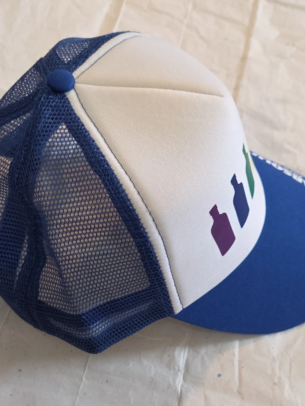 Absolut Vodka Born To Mix Blue/White Mesh Trucker Snapback Pride Distillery